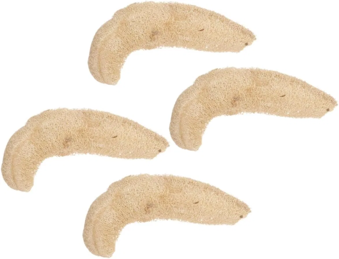 Мочалка из люфы 4 шт, Operitacx, Beige