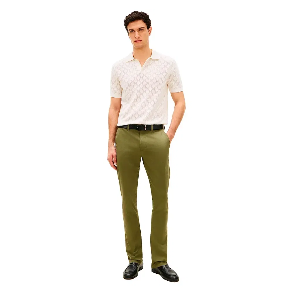 Мужские брюки с принтом Bleecker Printed Tommy hilfiger, Green — фото 4