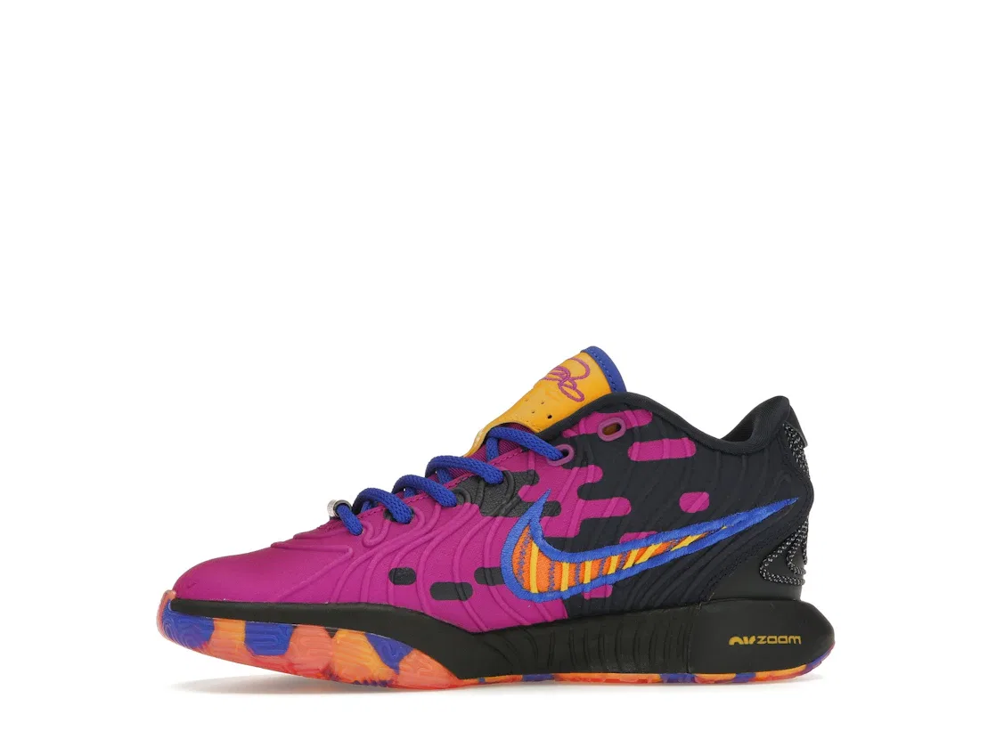 Детские кроссовки для мальчиков Nike LeBron 21 SE, Hyper Violet/Hyper Royal/Obsidian/Bright Mandarin — фото 3
