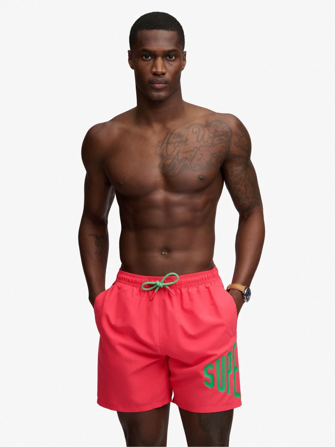 Плавки, 16 дюймов Superdry, Pink