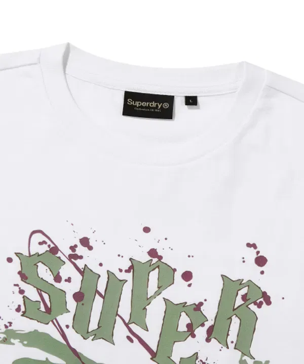 Футболка с принтом Vintage LP, Superdry, белый — фото 3