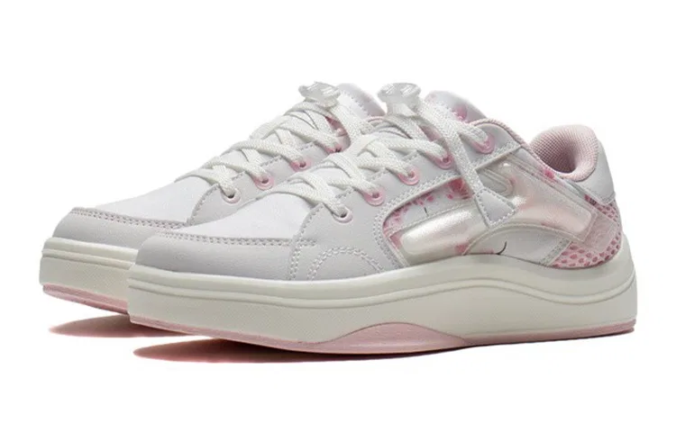 Детские кроссовки для скейтбординга с полупрозрачным TPU LIGHT FOAM Li-Ning YOUNG Yingchi, White Pink — фото 4