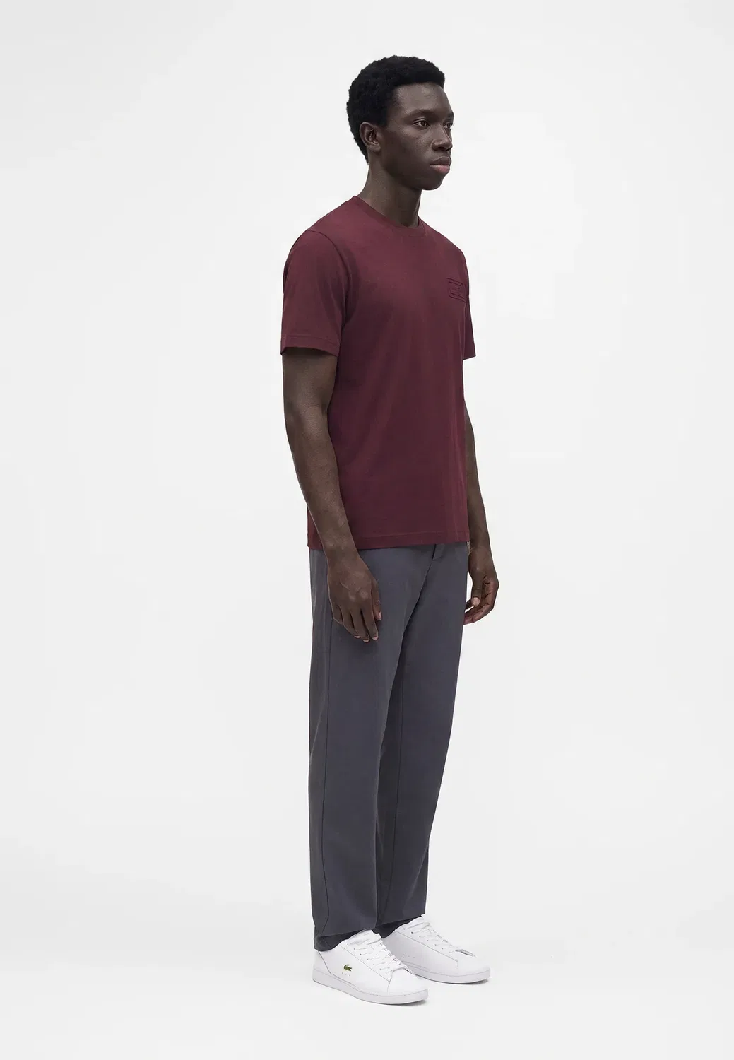 Футболка унисекс - базовая модель Lacoste, Oxalis — фото 4
