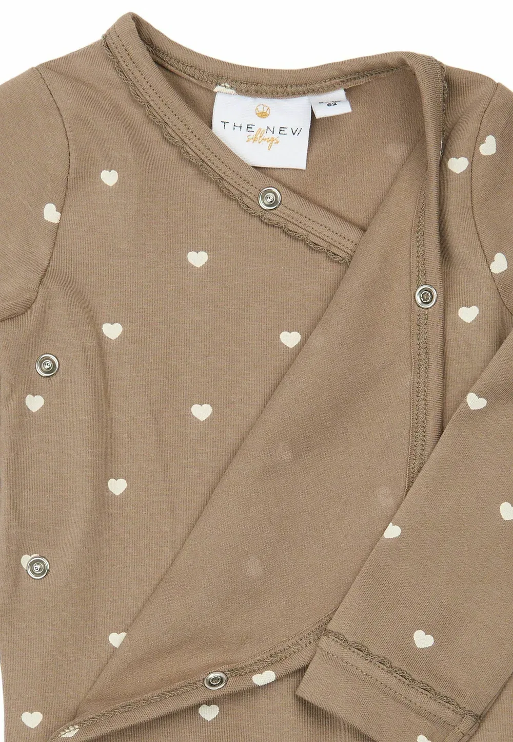 Tnsbnova l_s wrap body unisex - body The New Siblings, Taupe Gray Aop Tn — фото 3
