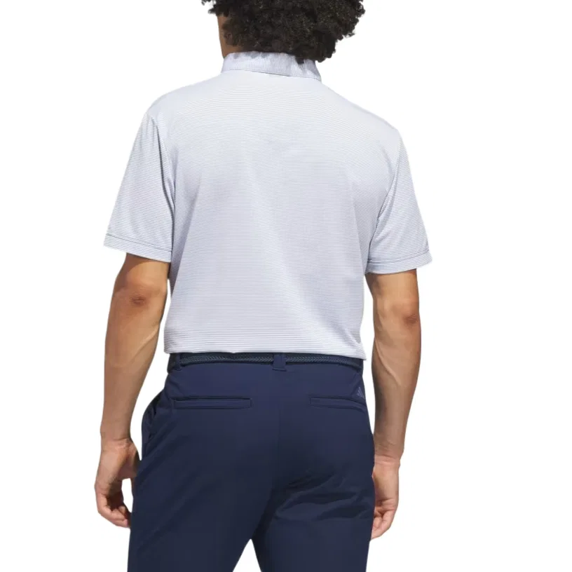 Мужская футболка для гольфа Ultimate365 Adidas, White/Collegiate Blue — фото 4
