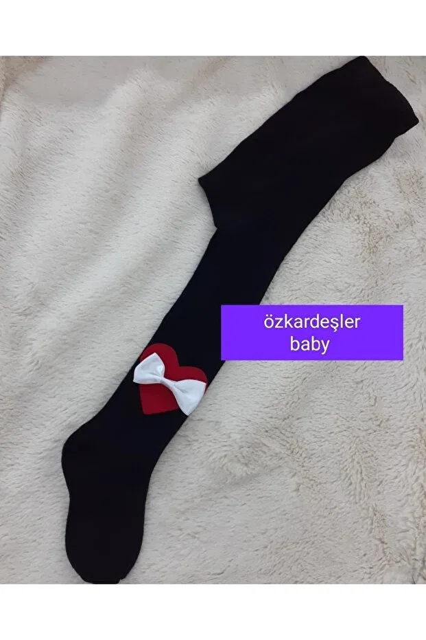 Детские носки для новорожденных с бантиком Özkardeşler Baby, Black