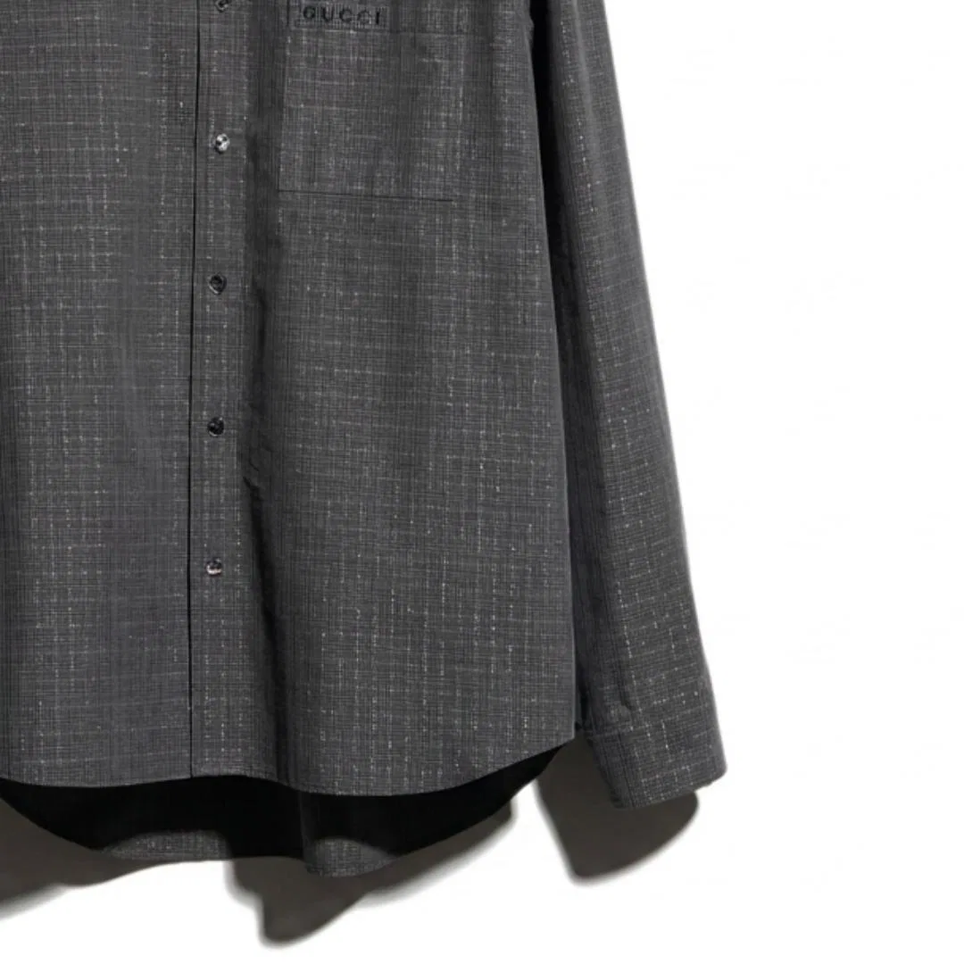 Мужская рубашка GUCCI, Dark Gray — фото 3