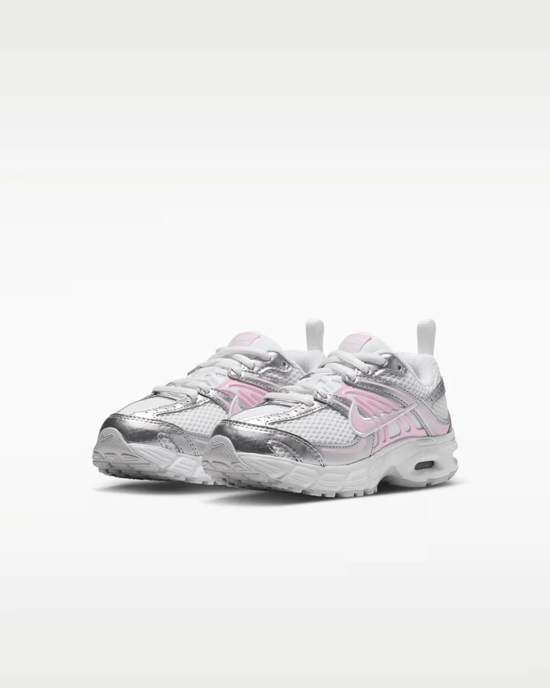 Кроссовки детские Nike Air Max Moto 2K, белый/серебристый/розовый — фото 2