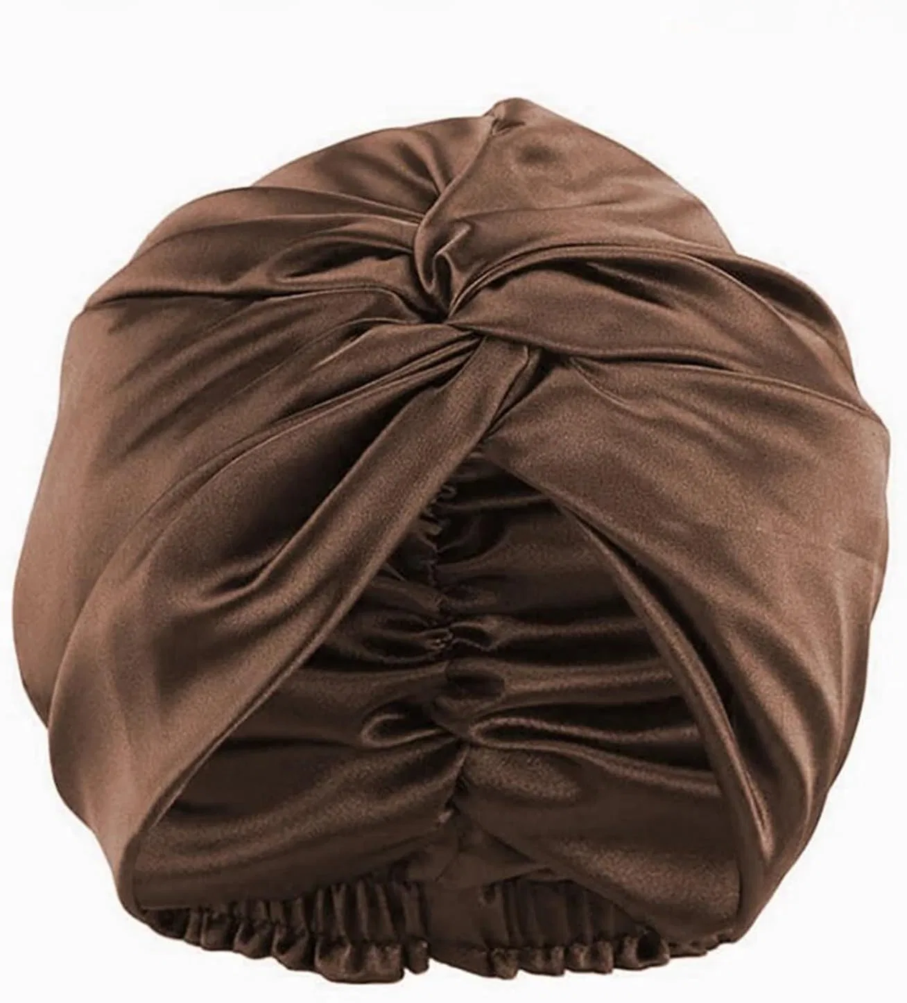 Шапочка для сна Double Silk Sleep Cap, DYYEUAVT, Coffee