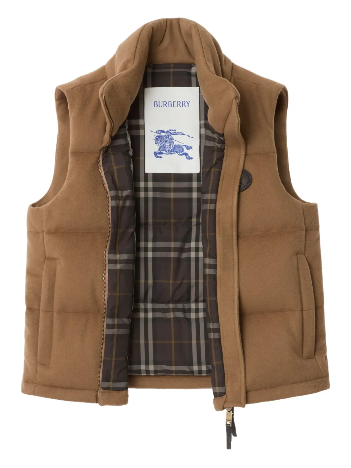 Burberry Кашемировый жилет коричневый — фото 2