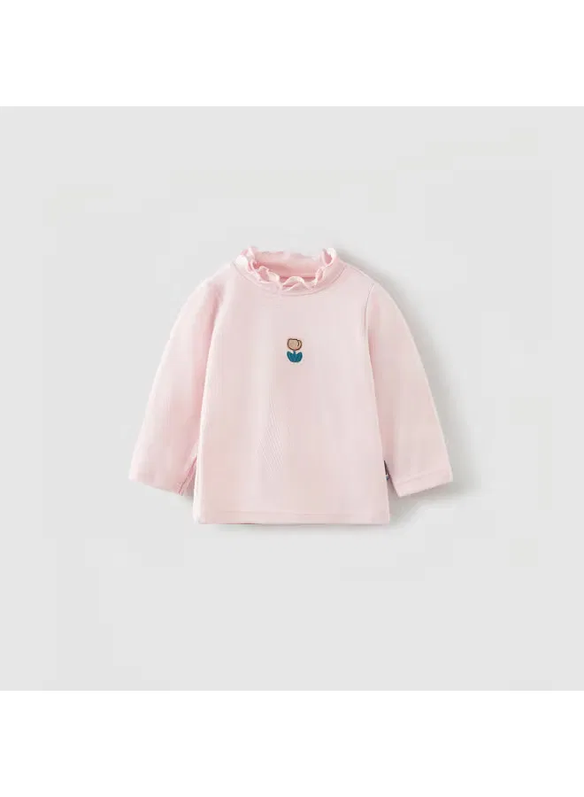 Футболка с кружевным воротником, модель Base Shirt, Tongtai — фото 2