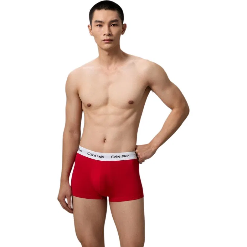 Мужской комплект нижнего белья Calvin Klein, Marine Blue/Maple Leaf Red/Moon White — фото 4