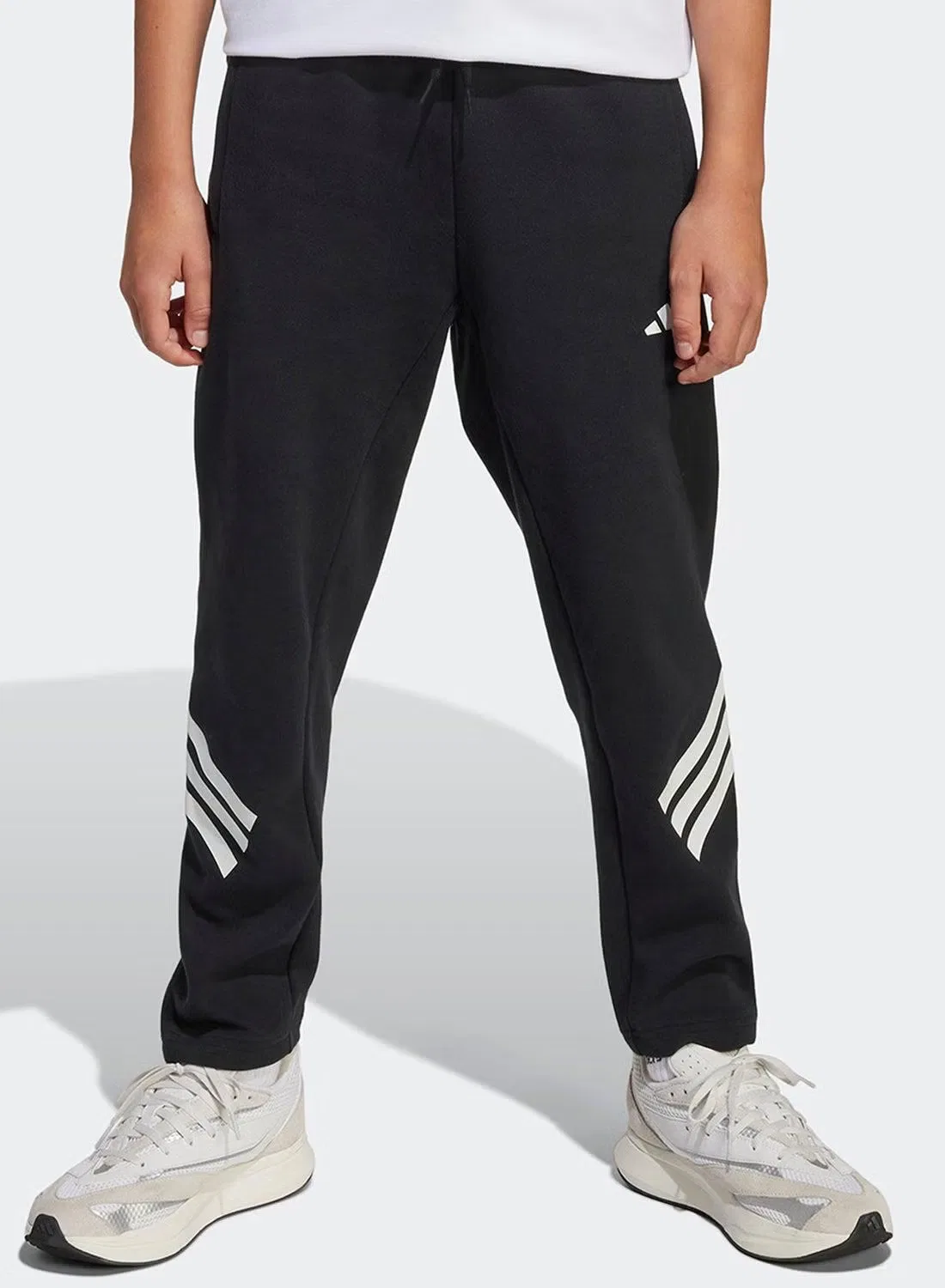 Брюки с контрастными лентами Future Icons 3-Stripes Adidas, черный — фото 3