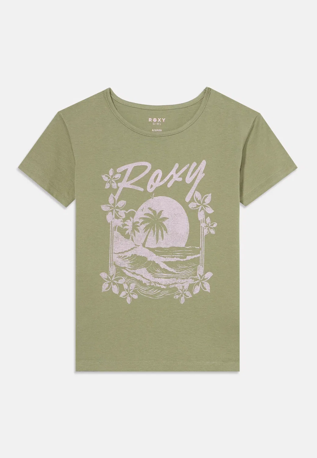 Футболка с принтом Roxy, Green
