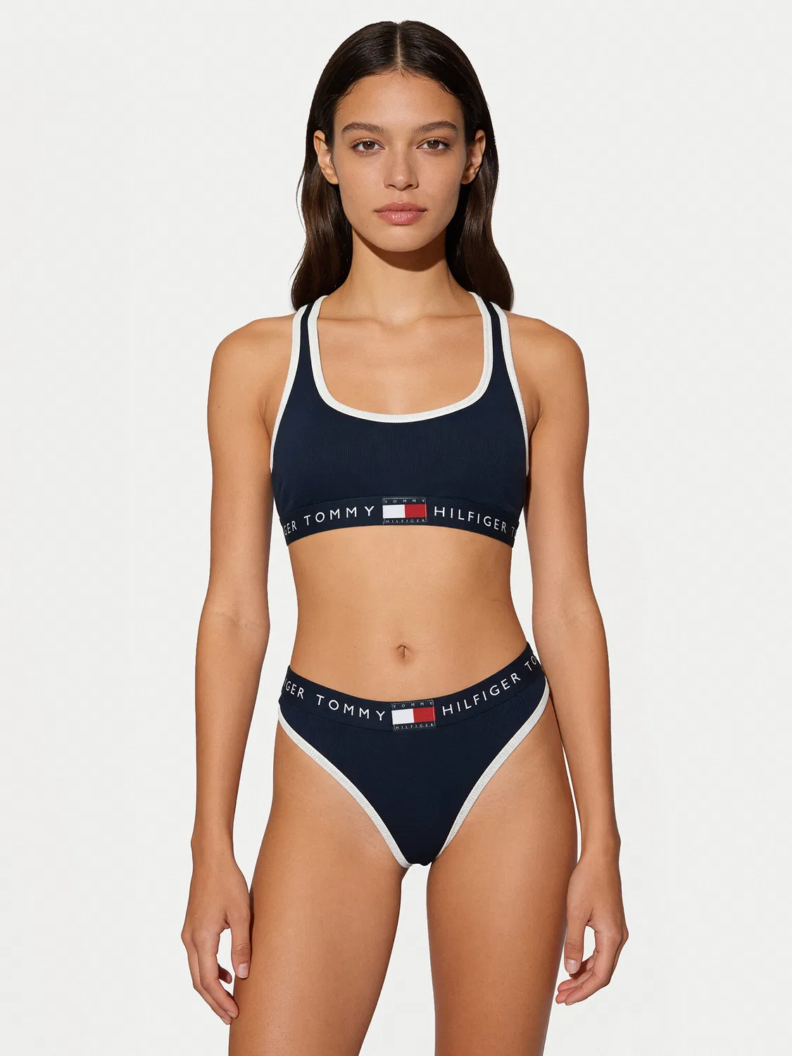 Женский топ-бюстгальтер Tommy Hilfiger, темно-синий — фото 2