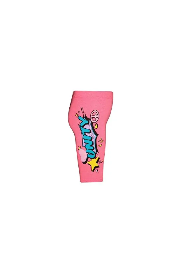 Детские шорты для девочек с принтом Phosphor Fuchsia Unity Lovetti, Neon Fuchsia