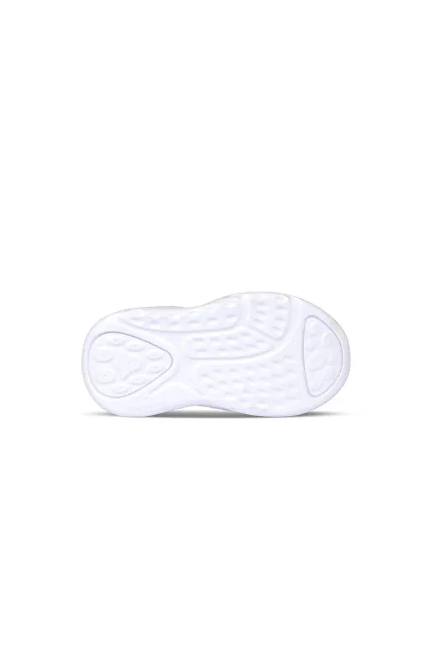 Детские спортивные туфли для девочек с липучкой Vicco, White — фото 4