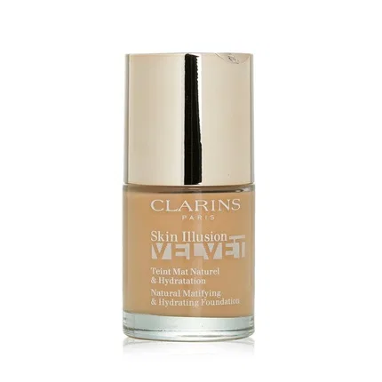 Тональный крем 30 мл матирующий и увлажняющий Skin Illusion Velvet Natural Clarins, Auburn