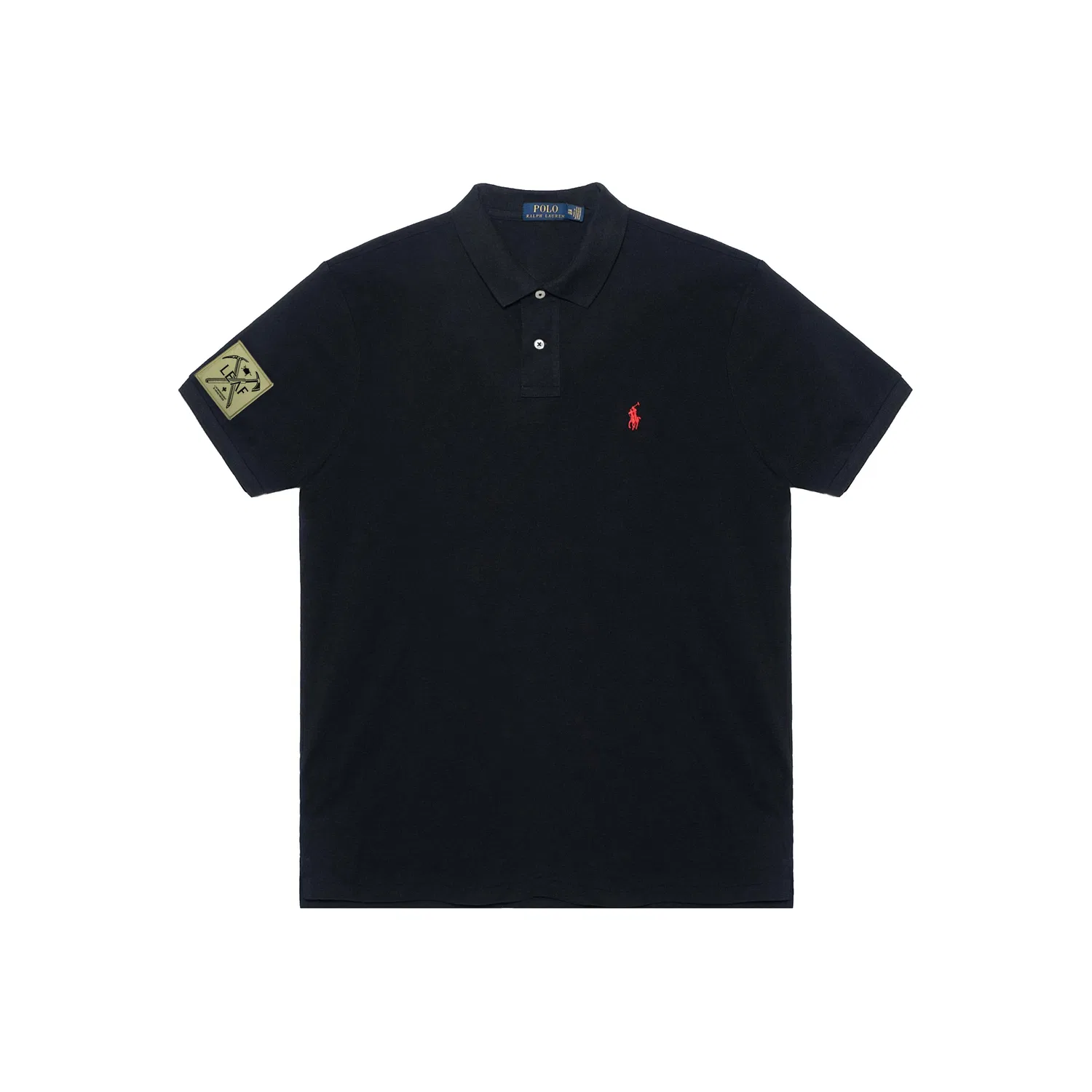 Мужская футболка-поло с принтом The Life of An Axe, Polo Ralph Lauren, Black