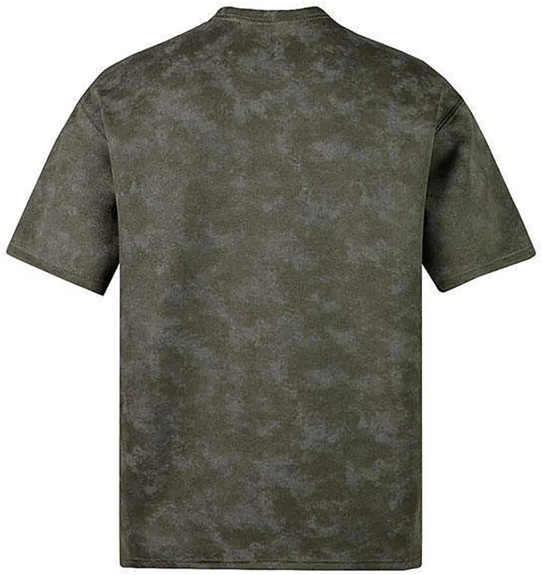Мужская футболка оверсайз с винтажным эффектом, Army Green — фото 3