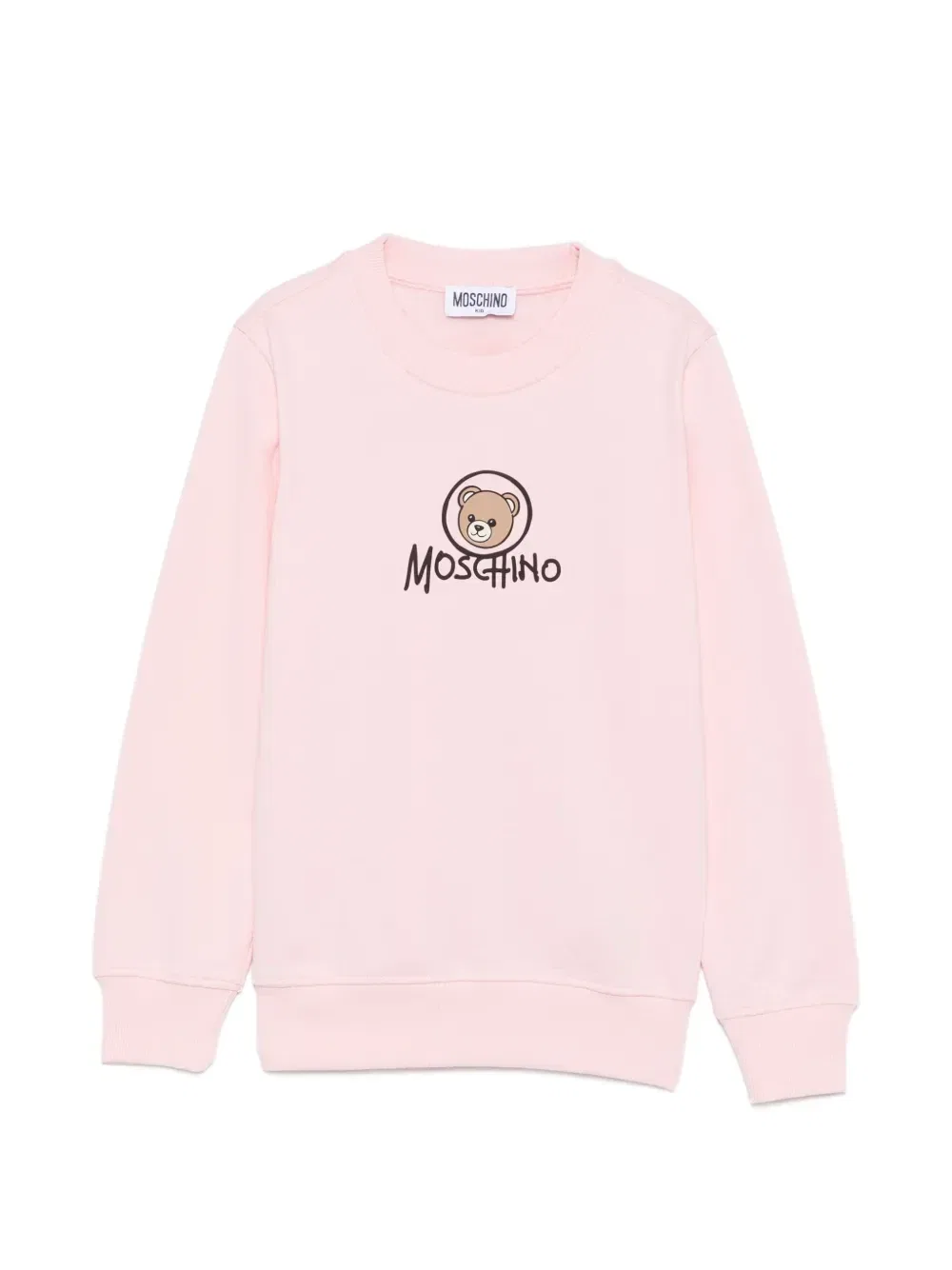 Свитшот с логотипом Moschino Kids, розовый