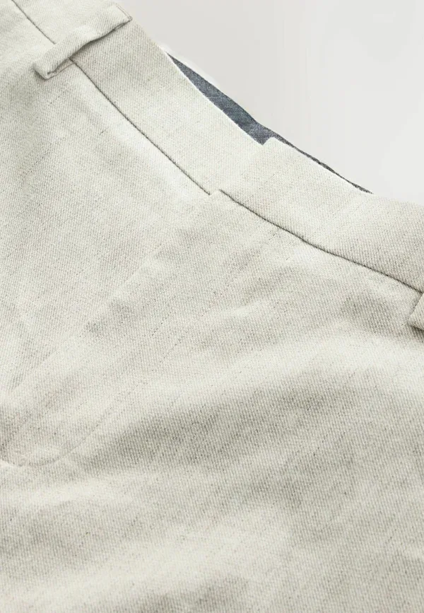 Брюки из льна и хлопка Suit trousers Next, stone, цвет stone — фото 2