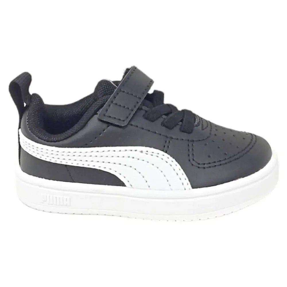 Детские кроссовки для девочек с эластичной шнуровкой Rickie AC Puma, Black