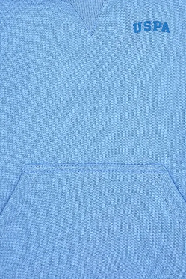 Детское худи для мальчиков с капюшоном U.S. Polo Assn., Light Blue — фото 3