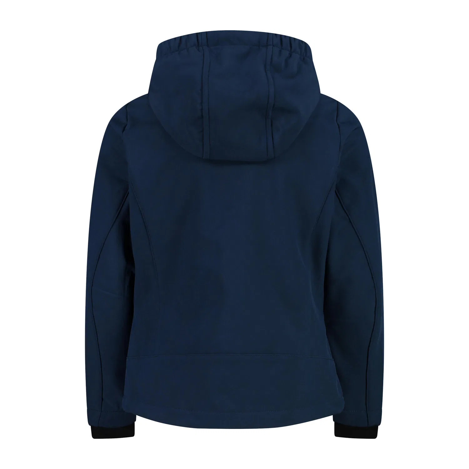 Детская софтшелл-куртка с капюшоном CMP Kid SoftShell Jacket, Hellblau / Konigsblau / Schwarz — фото 4