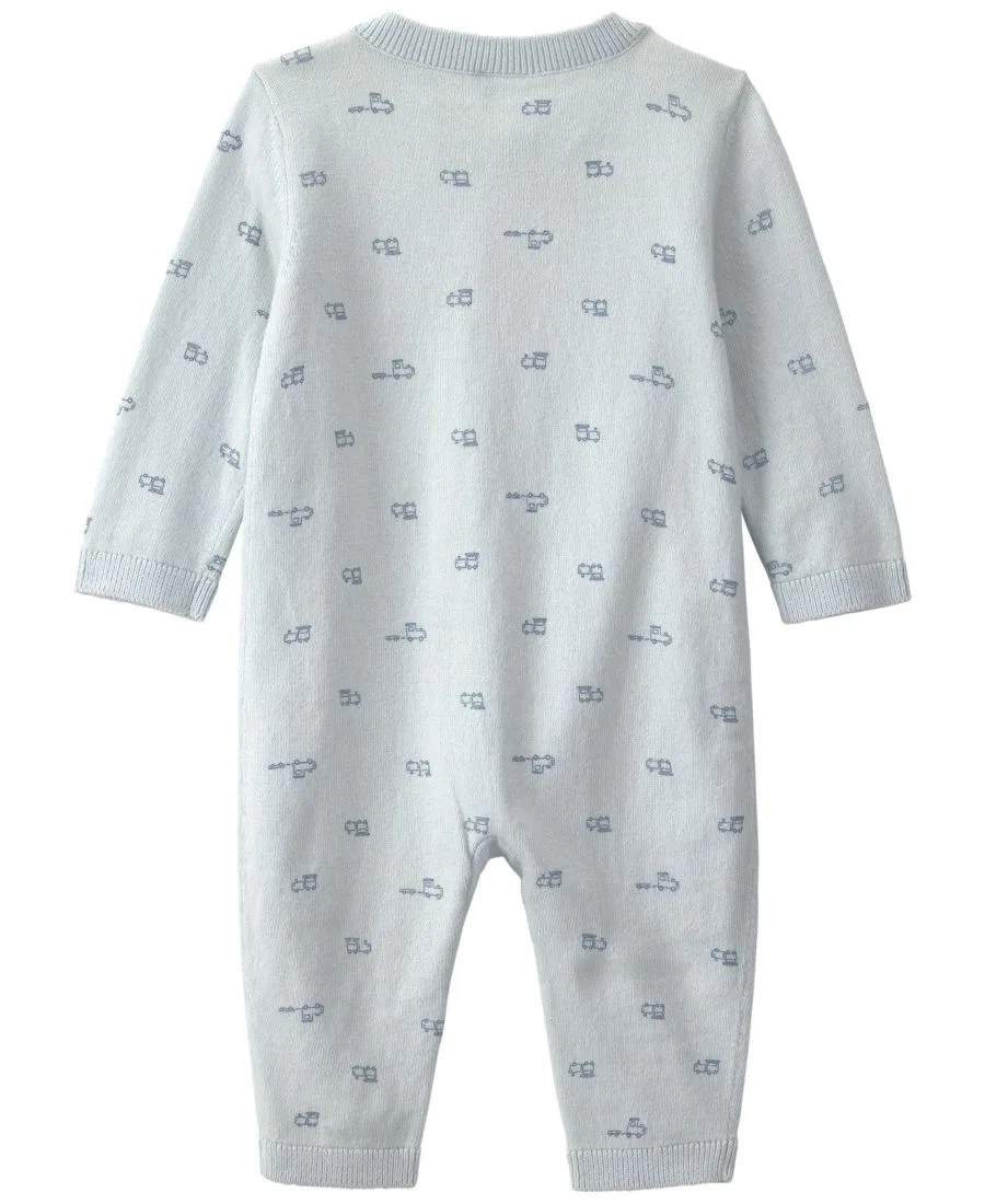 Детский комбинезон с длинным рукавом, 2-way zip Carter's, Blue — фото 2