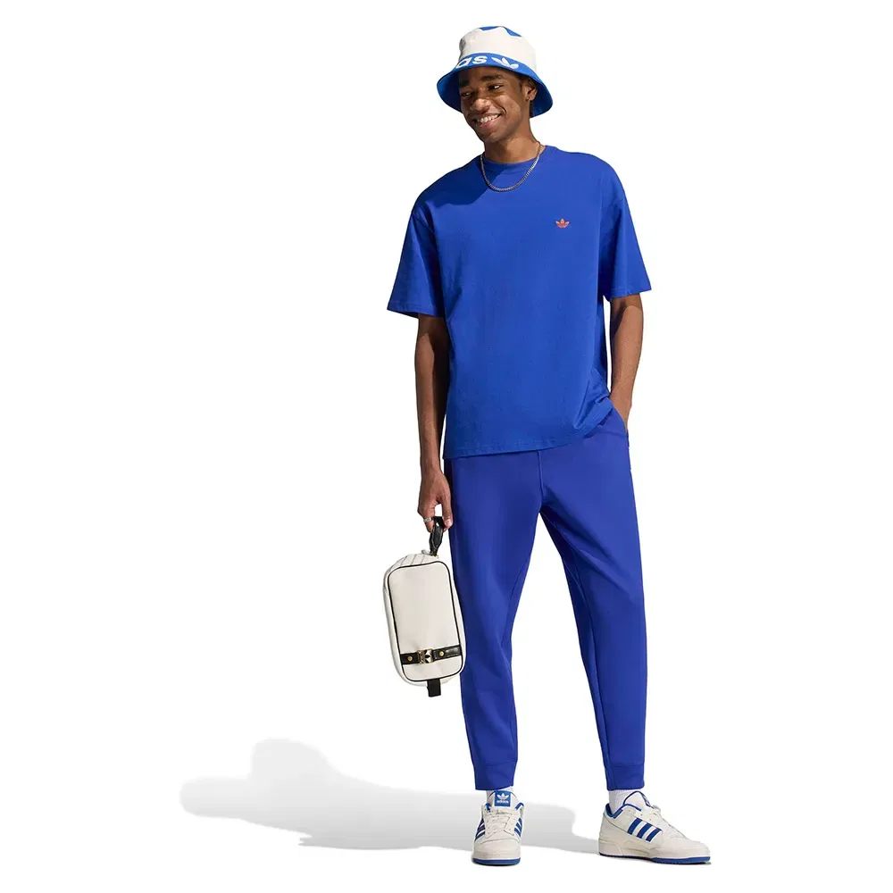 Футболка свободного кроя Trefoil Essentials Adidas Originals, синий — фото 4