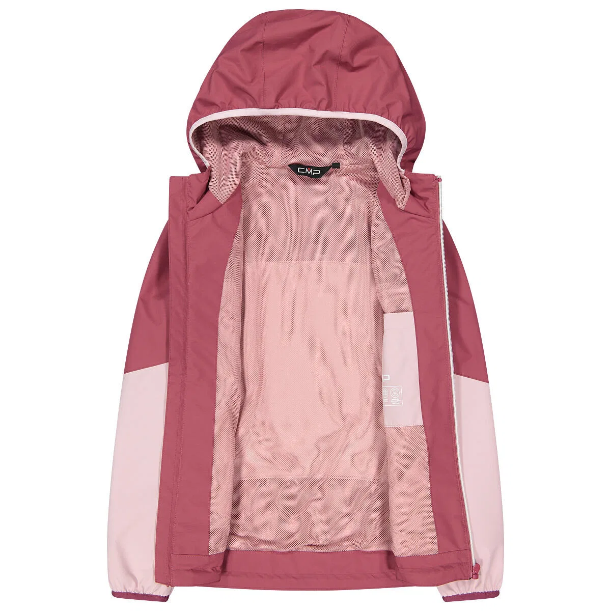 Детская куртка для девочек с капюшоном KID G JACKET FIX HOOD Cmp, Rot Rosa Grau — фото 3