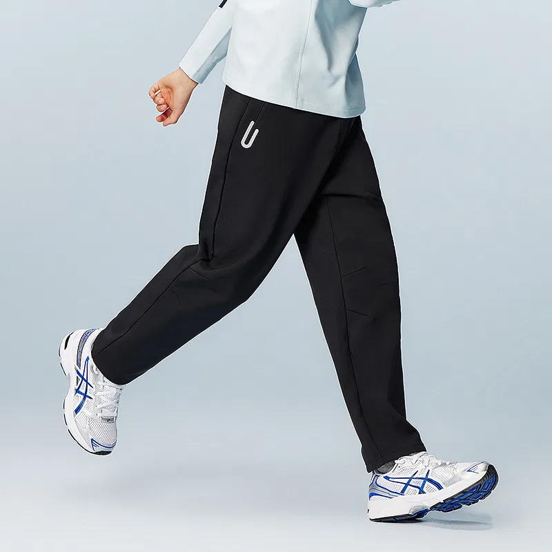 Детские спортивные брюки в стиле минимализм Moderate Sports, ASICS, Black — фото 4