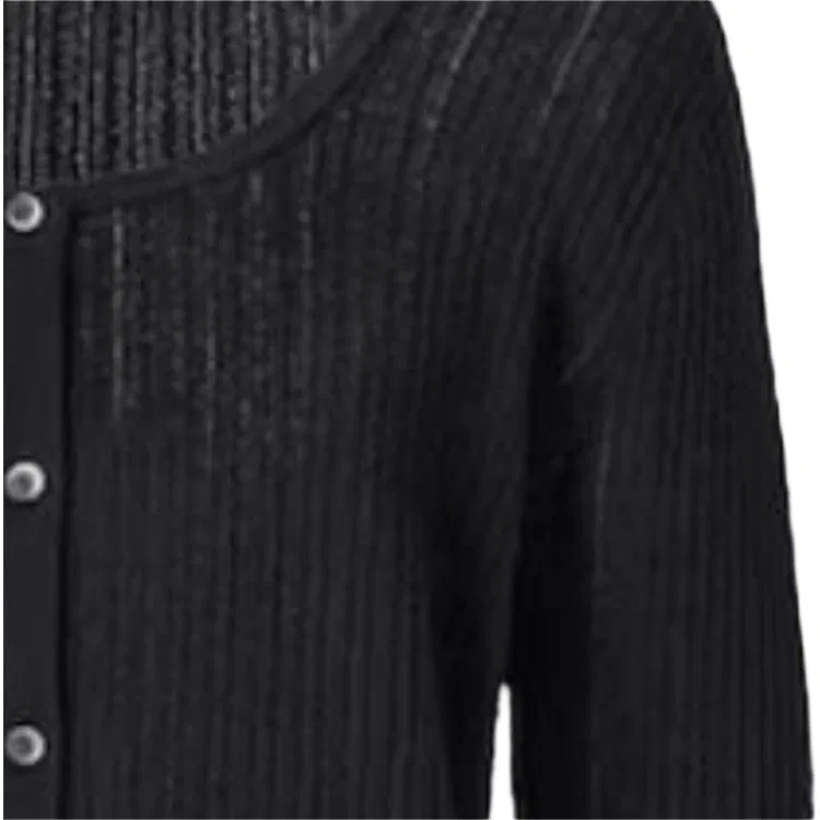 Женский свитер с круглым вырезом Black UNIQLO, Black — фото 4