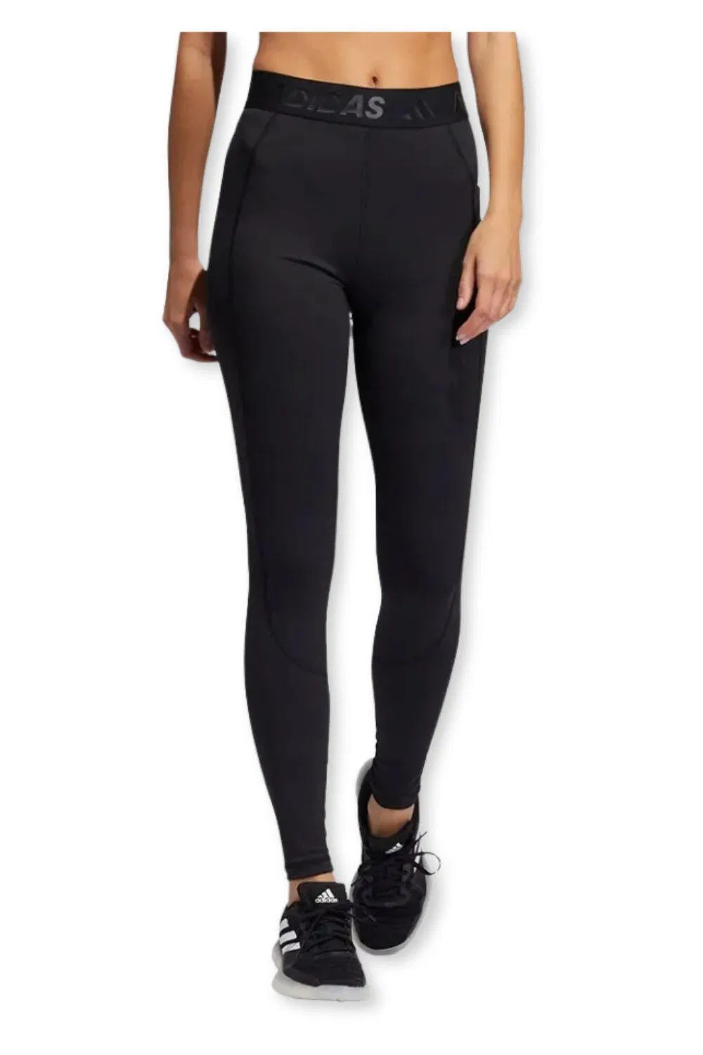 Женские леггинсы с высокой посадкой Techfit High Rise Long Adidas, Schwarz — фото 2
