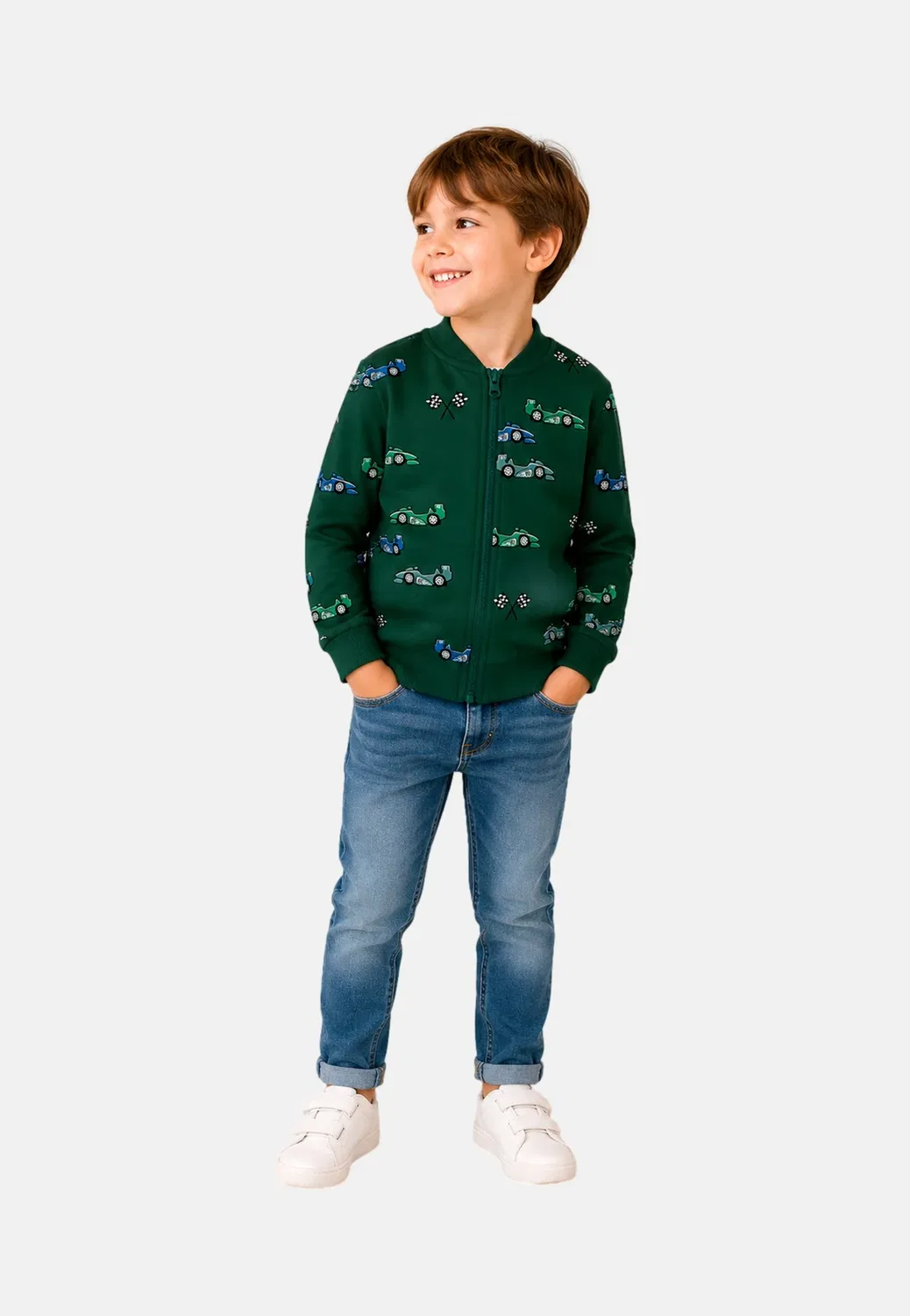 Nmmnaris ls nreg swe card bru pb - bomber jacket Name It, Sycamore — фото 2