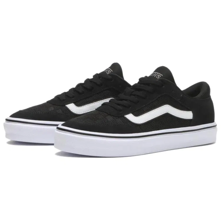 Детские кеды для скейтбординга из кожи Vans, Black — фото 3