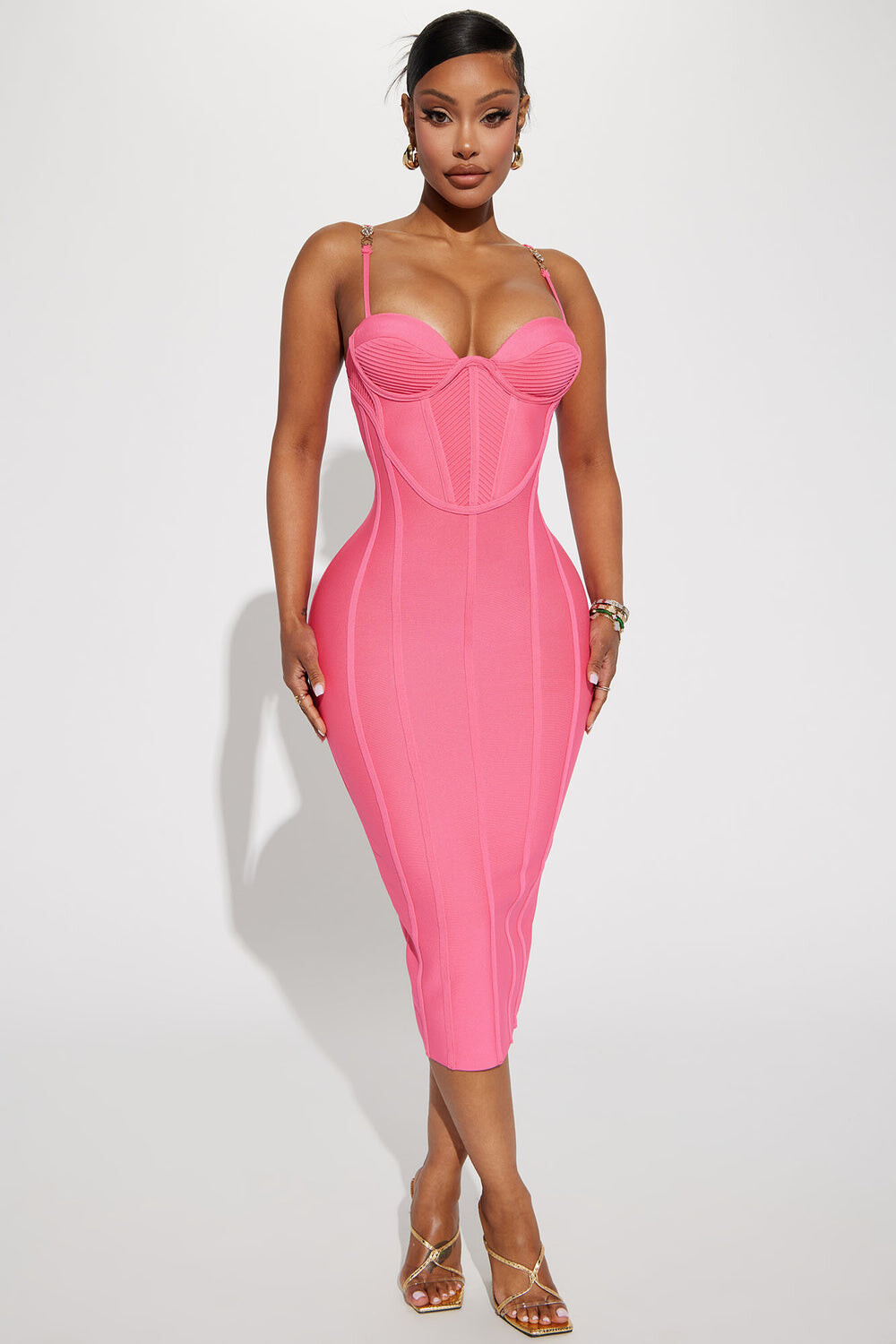 

Платье Fashion Nova FB0037, розовый