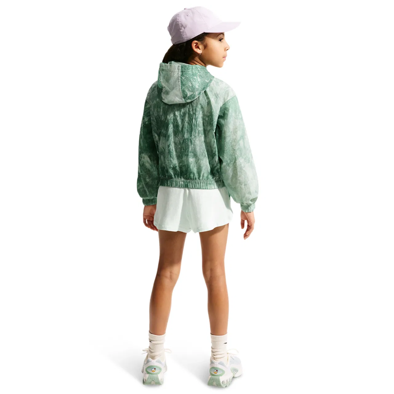 Куртка для девочек NSW Woven Track Jacket Nike, цвет Barely Green/Soft Pearl — фото 4