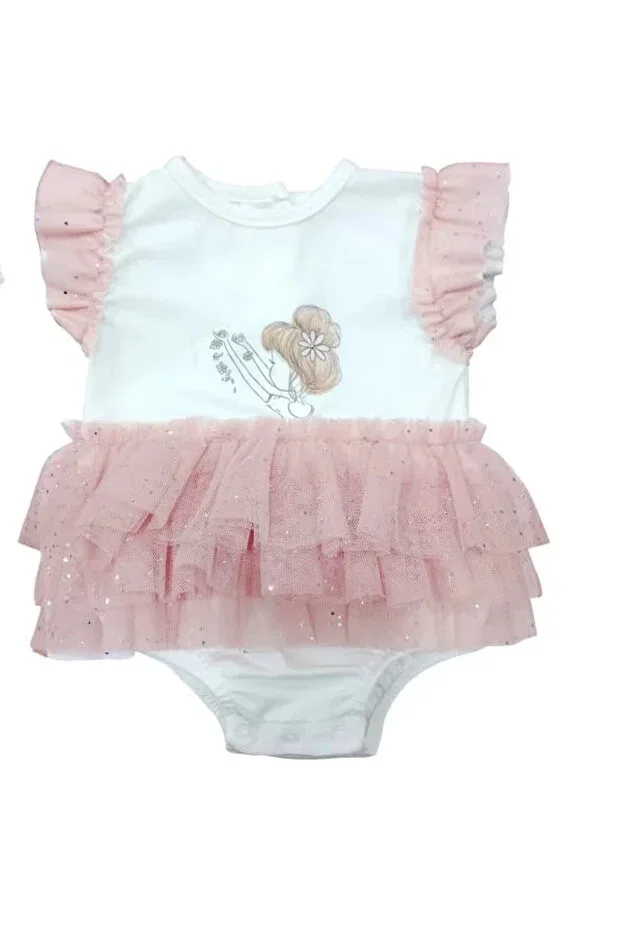 Детский комплект для девочек хлопковый с принтом Lamato Baby, Pink