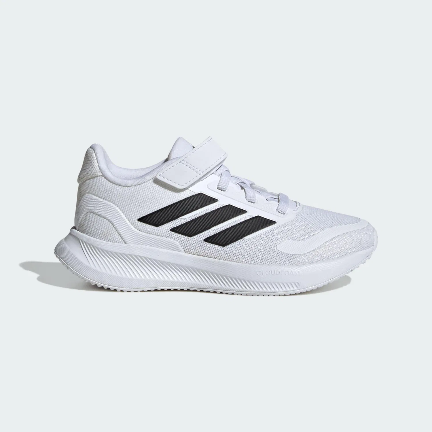 Детские кроссовки с липучкой Runfalcon 5 Kids Adidas, Weiss Schwarz — фото 2