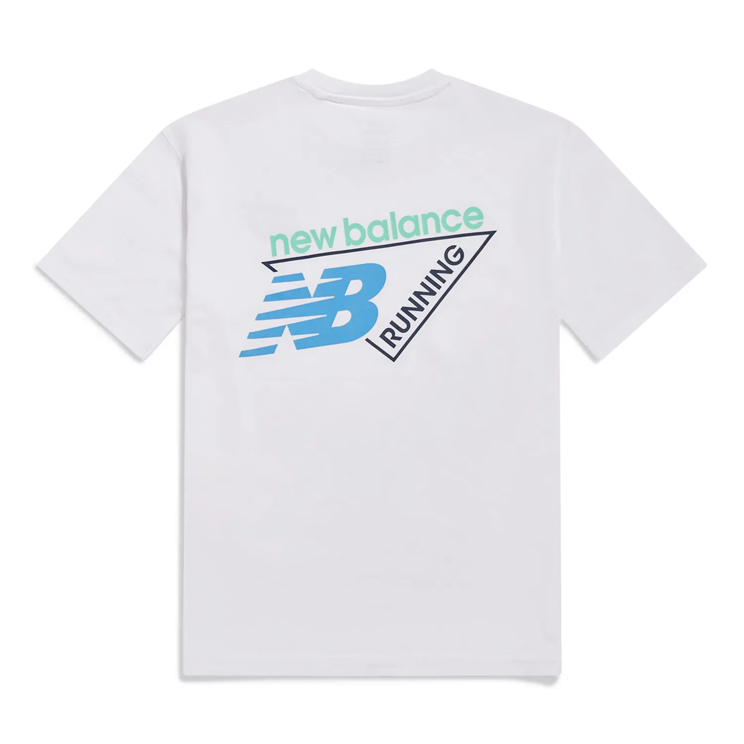 Детская футболка с принтом Tri-Logo New Balance, Bright White — фото 2