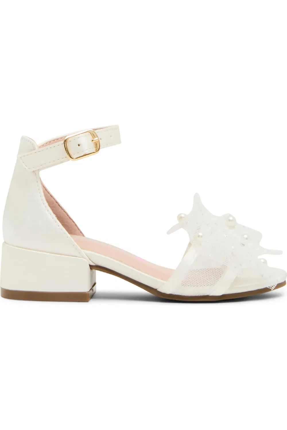 Детские сандалии на щиколотке с бантом Debra Steve Madden, белый — фото 2