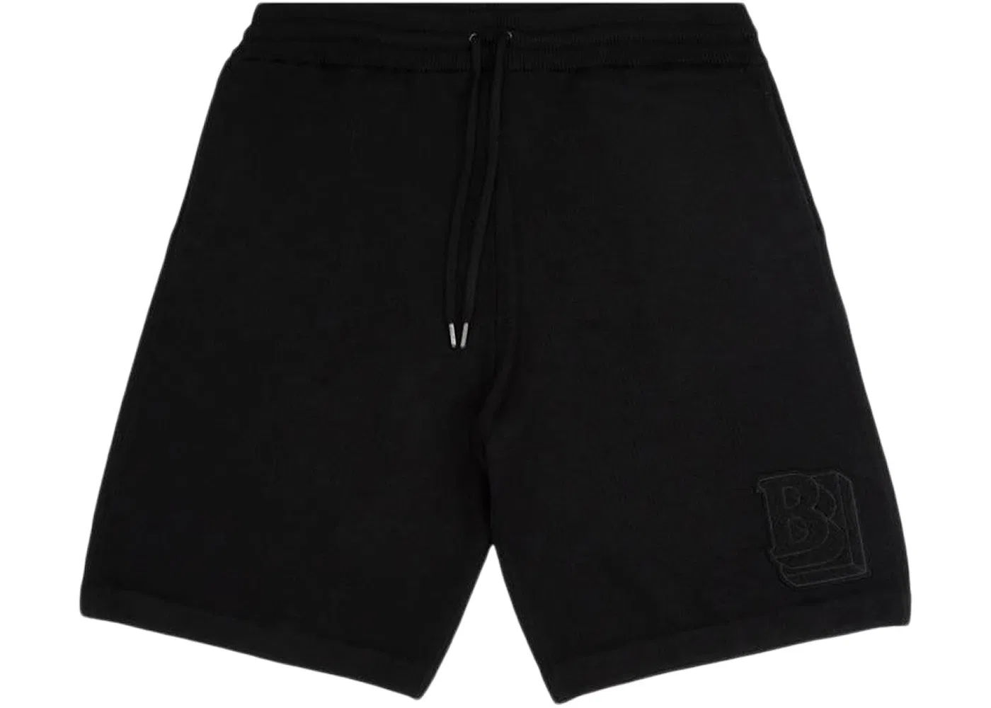 Мужские шорты трикотажные с брендированием Burberry, Black