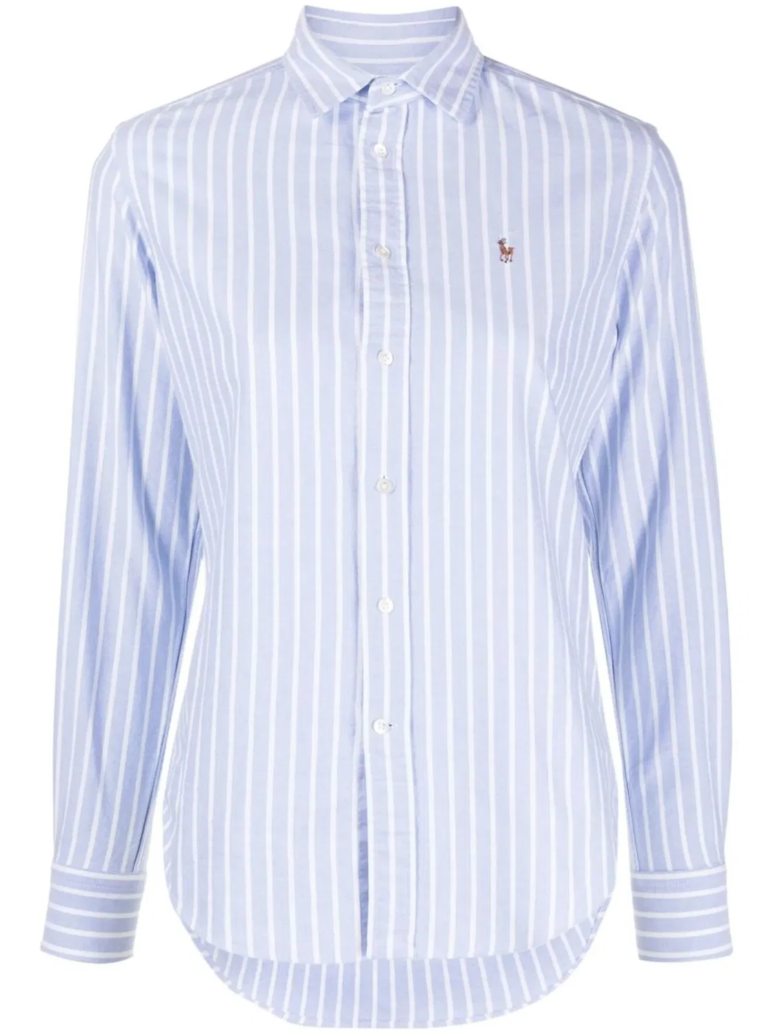 Polo Ralph Lauren Рубашка в полоску с мотивом пони, синяя