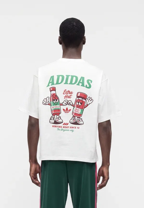 Футболка унисекс с принтом «Чили» Adidas Originals, белый — фото 2