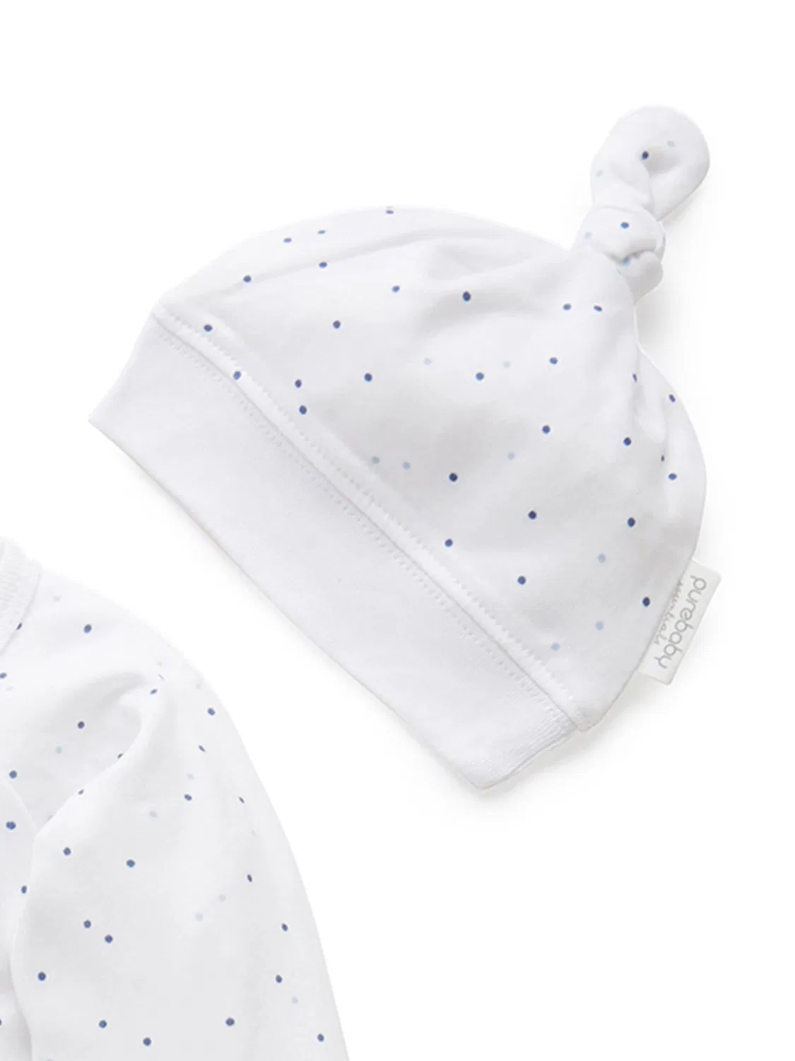 Комплект из 3 предметов для новорожденных Purebaby, голубой — фото 2