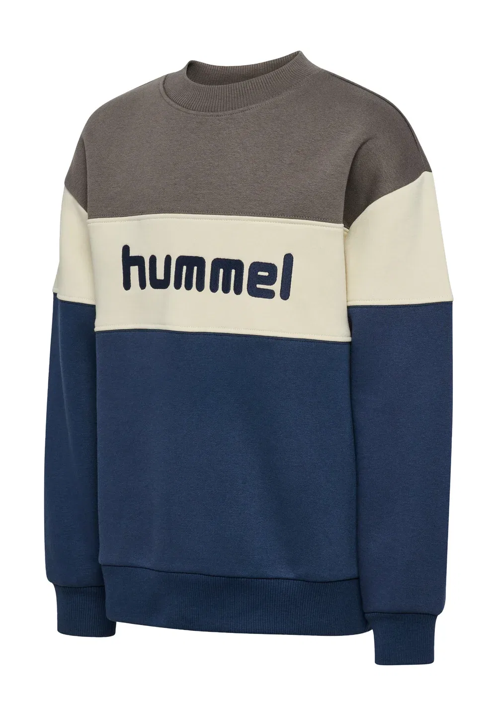 Hmljr свободная блочная толстовка с круглым вырезом унисекс Hummel, Dark Gull Gray — фото 3