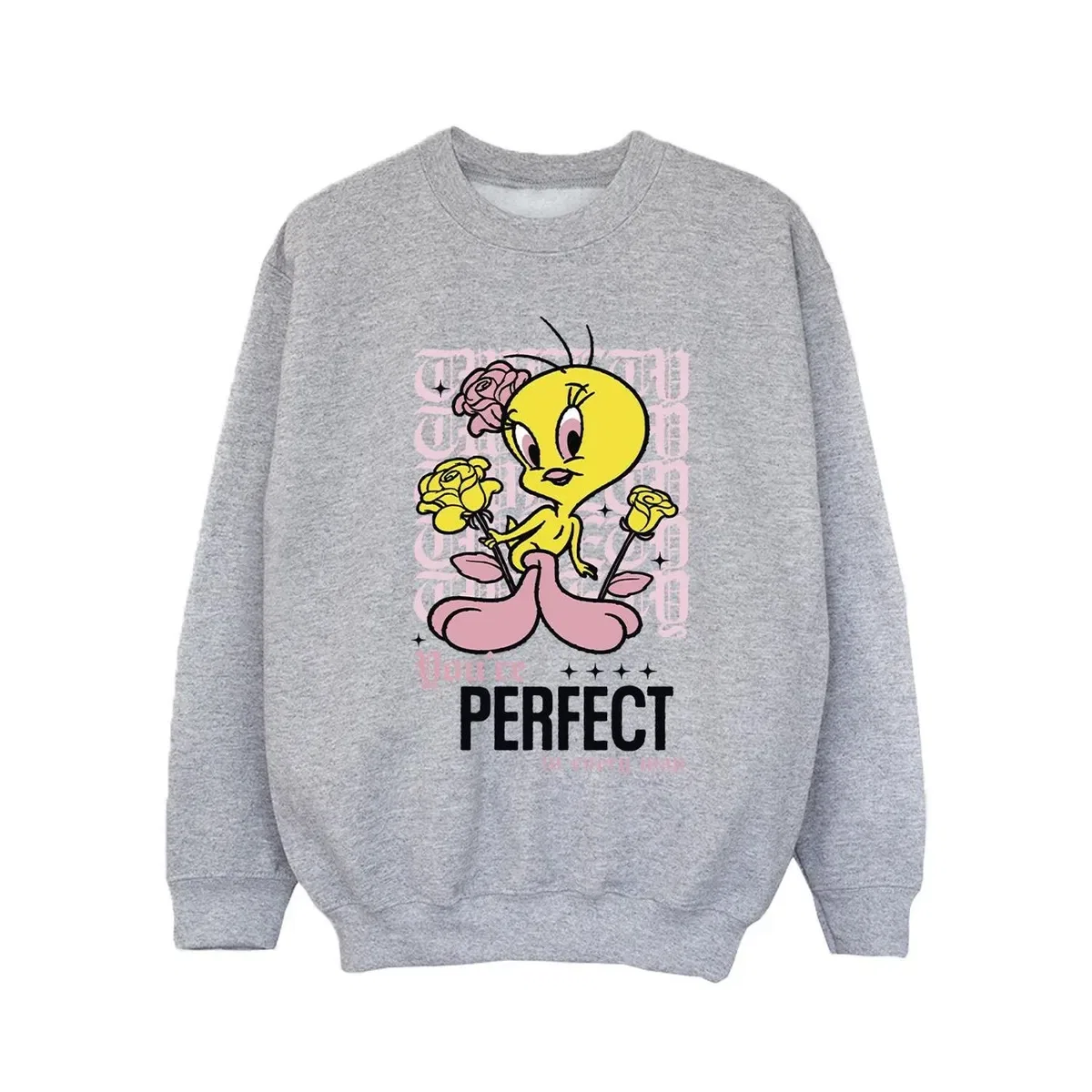Свитшот с принтом You're Perfect Tweety Looney Tunes, Grey