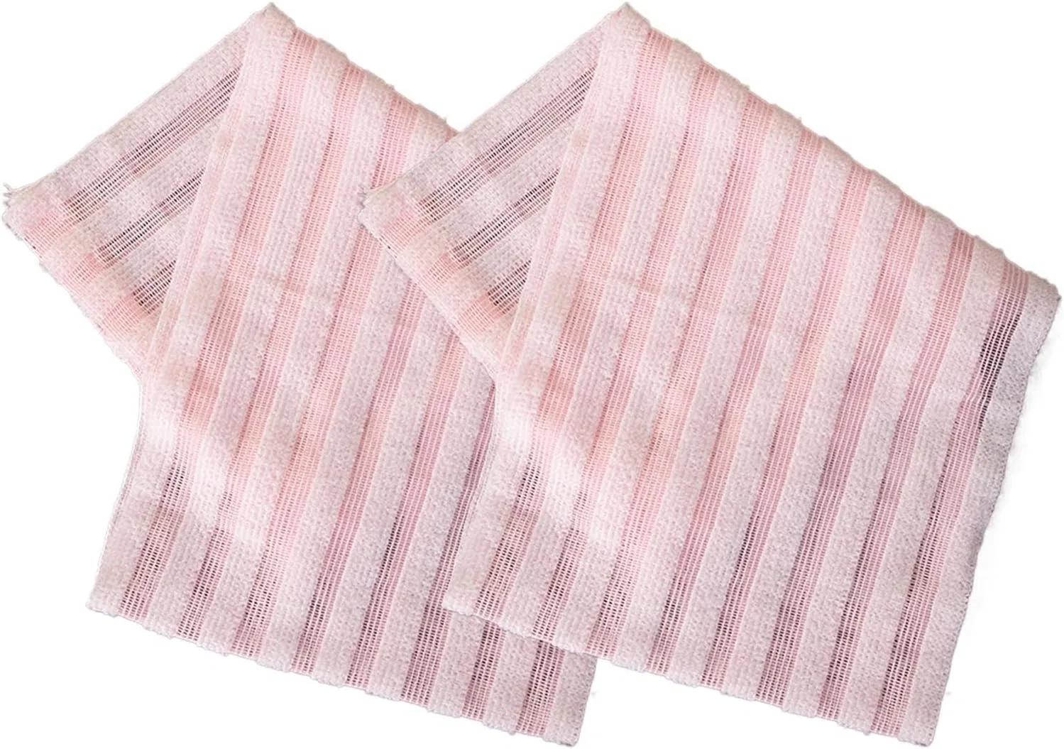 Скрабирующее полотенце для лица и тела, 2 шт, 21x100 см, Polyester+Nylon, Pink Generic